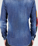 Camisa Dsquared2 de mezclilla con efecto envejecido