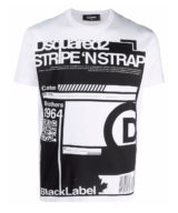 Camiseta Dsquared2 logo con estampado de grafico