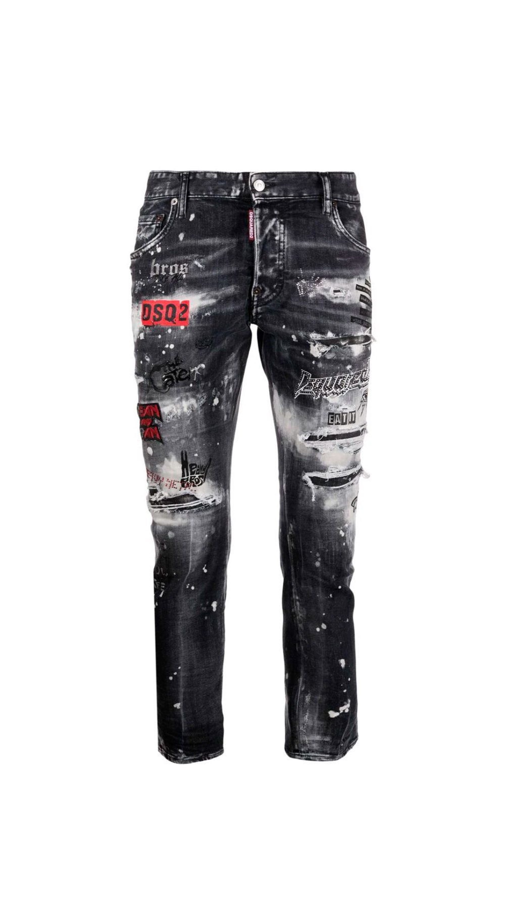 Jeans Skater Dsquared2 con de talles metalizados del logotipo