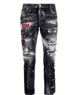 Jeans Skater Dsquared2 con de talles metalizados del logotipo