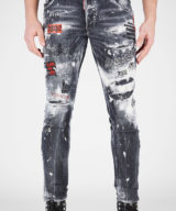 Jeans Skater Dsquared2 con de talles metalizados del logotipo