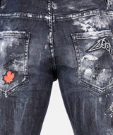 Jeans Skater Dsquared2 con de talles metalizados del logotipo