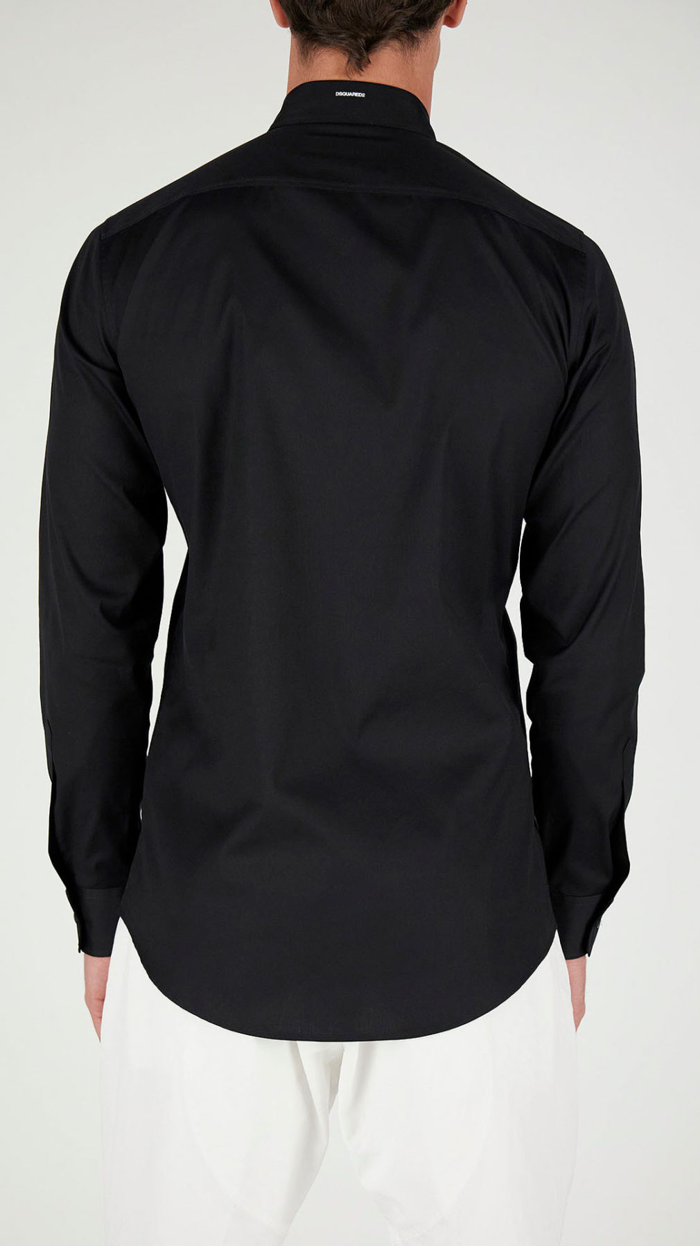 Camisa Dsquared2 básica con logo en cuello parte trasera