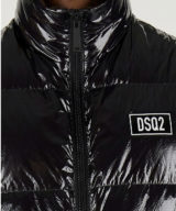 Chaleco Dsquared2 acolchada brillante.