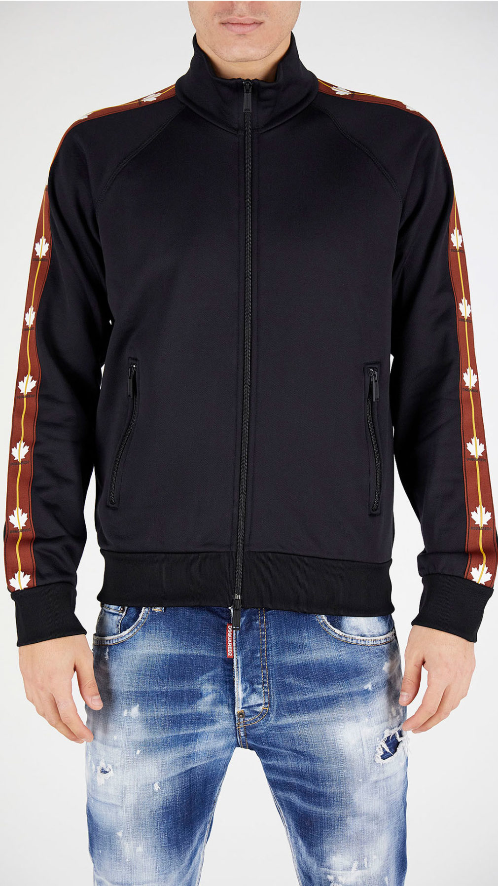 Sudadera Dsquared2 con logo en cinta en las mangas