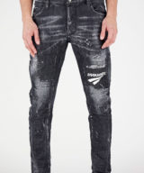 Jeans Tidy Biker con logotipo en la pierna