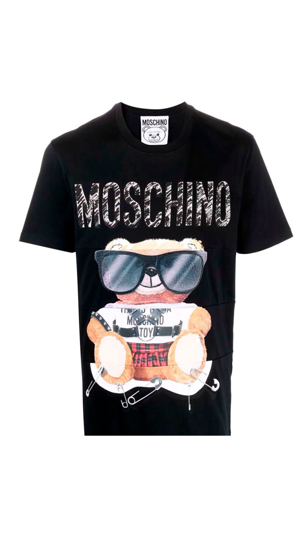 Camiseta Moschino Teddy con logo en pecho