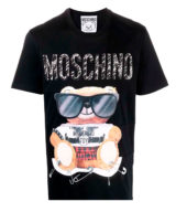 Camiseta Moschino Teddy con logo en pecho
