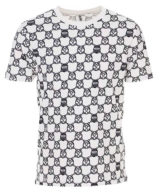 Camiseta Moschino estampado de cadenas con logo