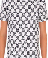 Camiseta Moschino estampado de cadenas con logo