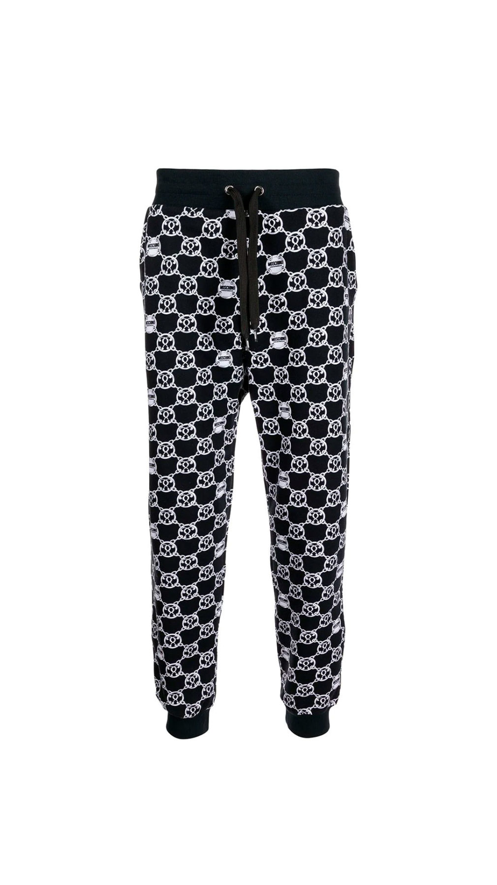 Pantalón Moschino con logo en estampado de cadenas