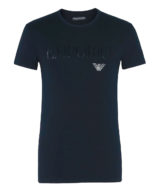 Camiseta Emporio Armani con logo en la parte delantera y parte trasera