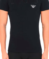 Camiseta Emporio Armani con logo en la parte delantera y parte trasera