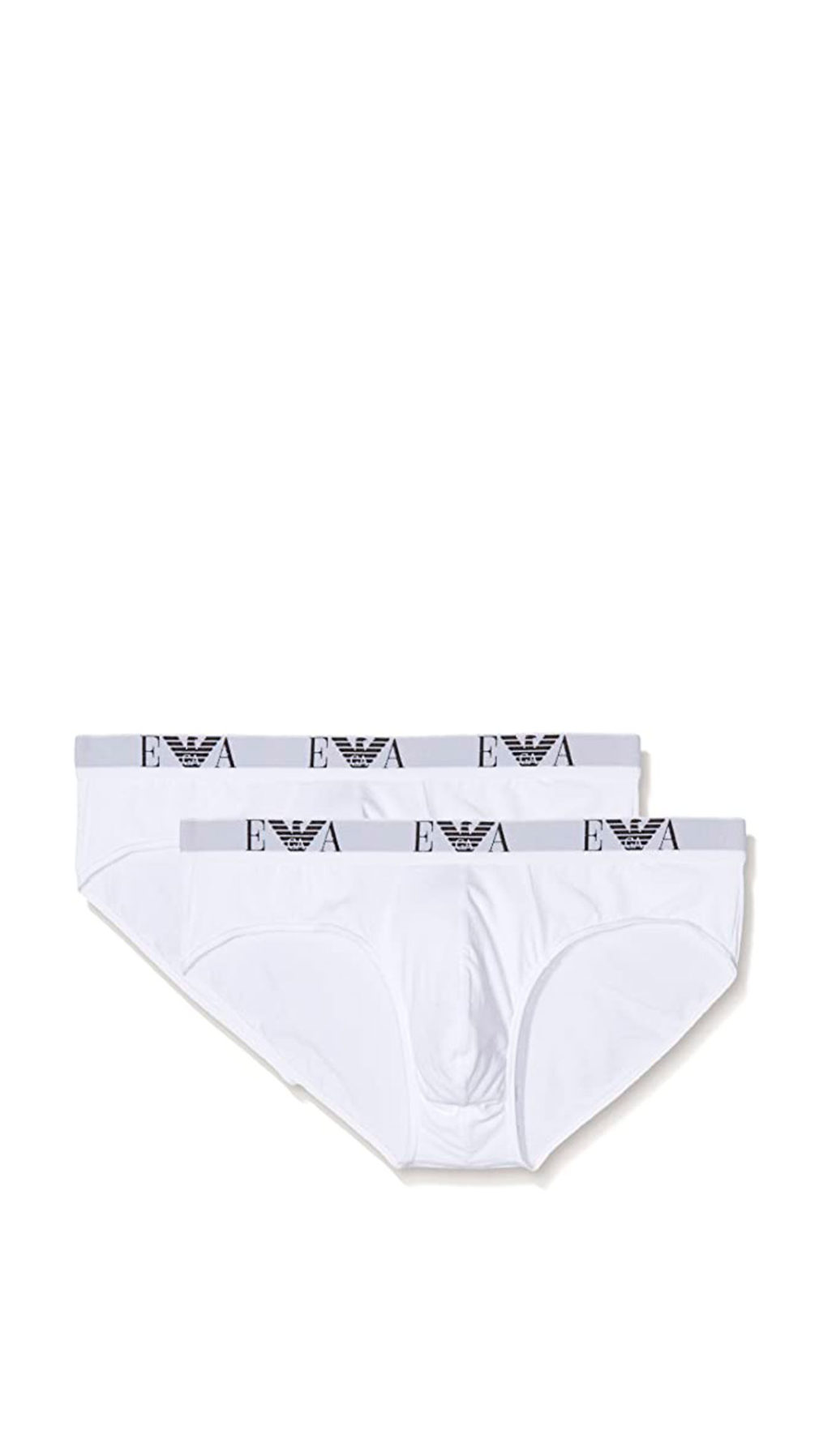 Slip Emporio Armani pack de 2 unidades en blanco