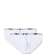 Slip Emporio Armani pack de 2 unidades en blanco