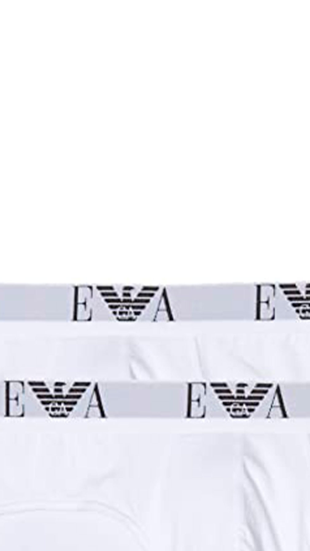 Slip Emporio Armani pack de 2 unidades en blanco