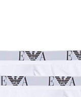 Slip Emporio Armani pack de 2 unidades en blanco