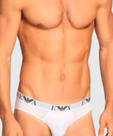 Slip Emporio Armani pack de 2 unidades en blanco