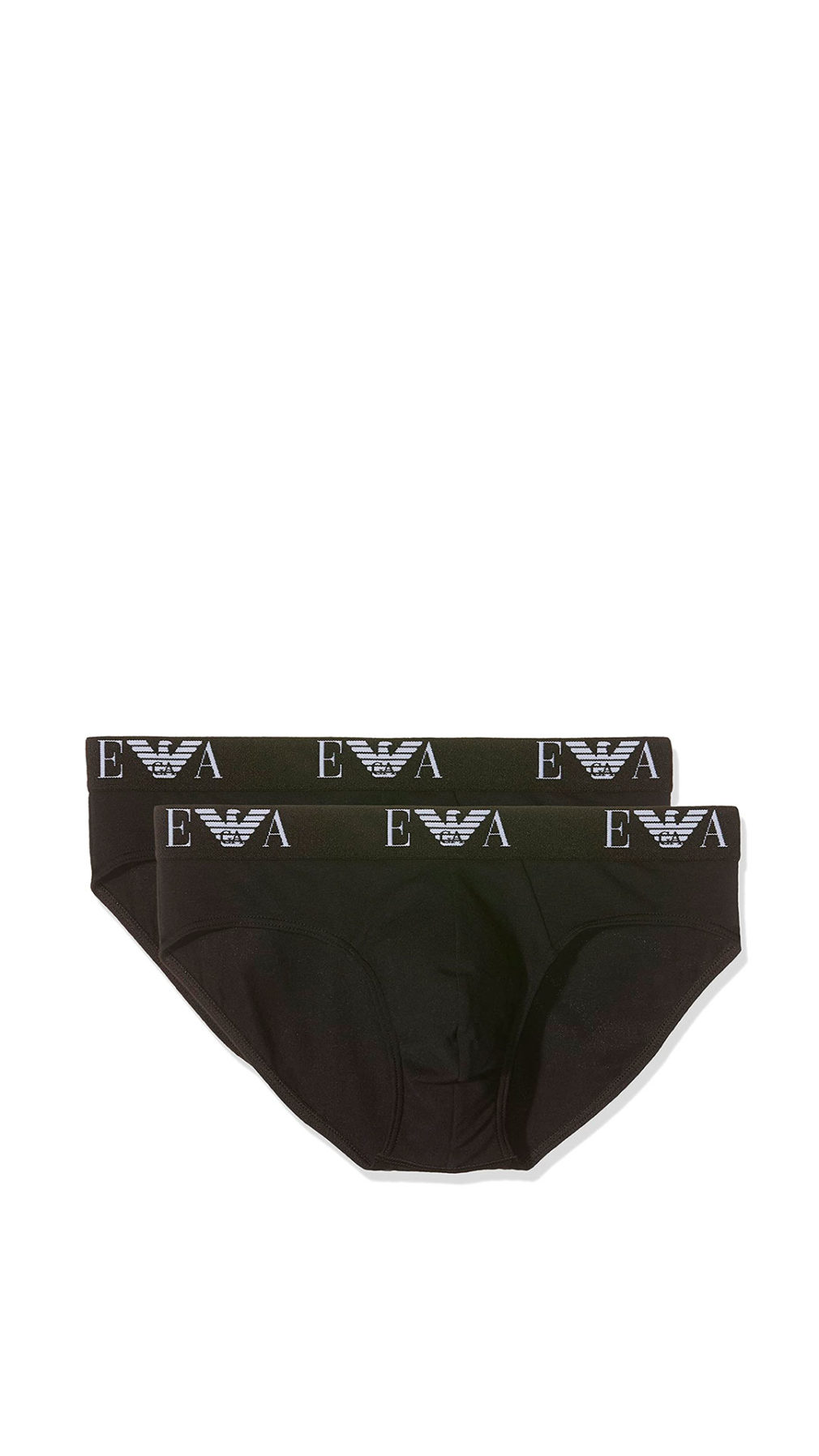 Slip Emporio Armani pack de 2 en negro