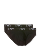 Slip Emporio Armani pack de 2 en negro