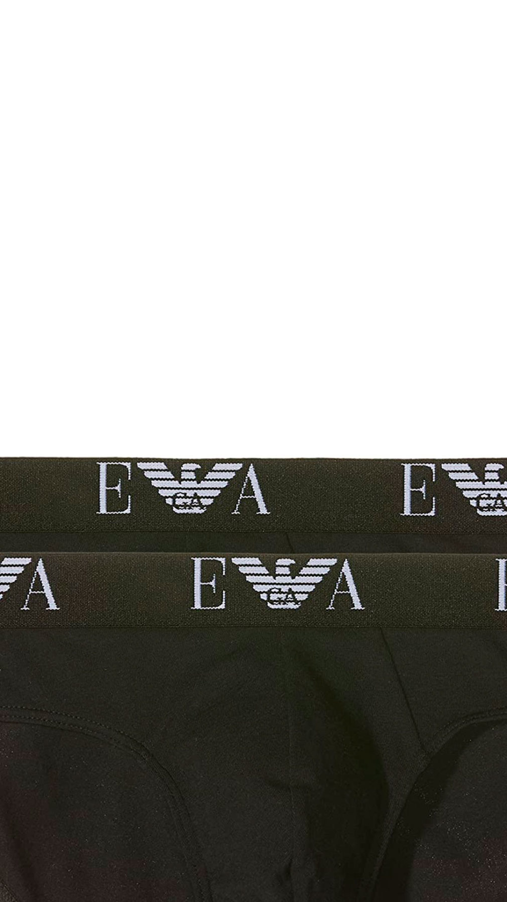 Slip Emporio Armani pack de 2 en negro