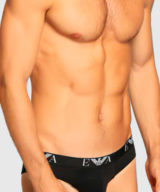 Slip Emporio Armani pack de 2 en negro