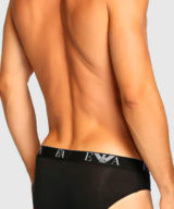 Slip Emporio Armani pack de 2 en negro