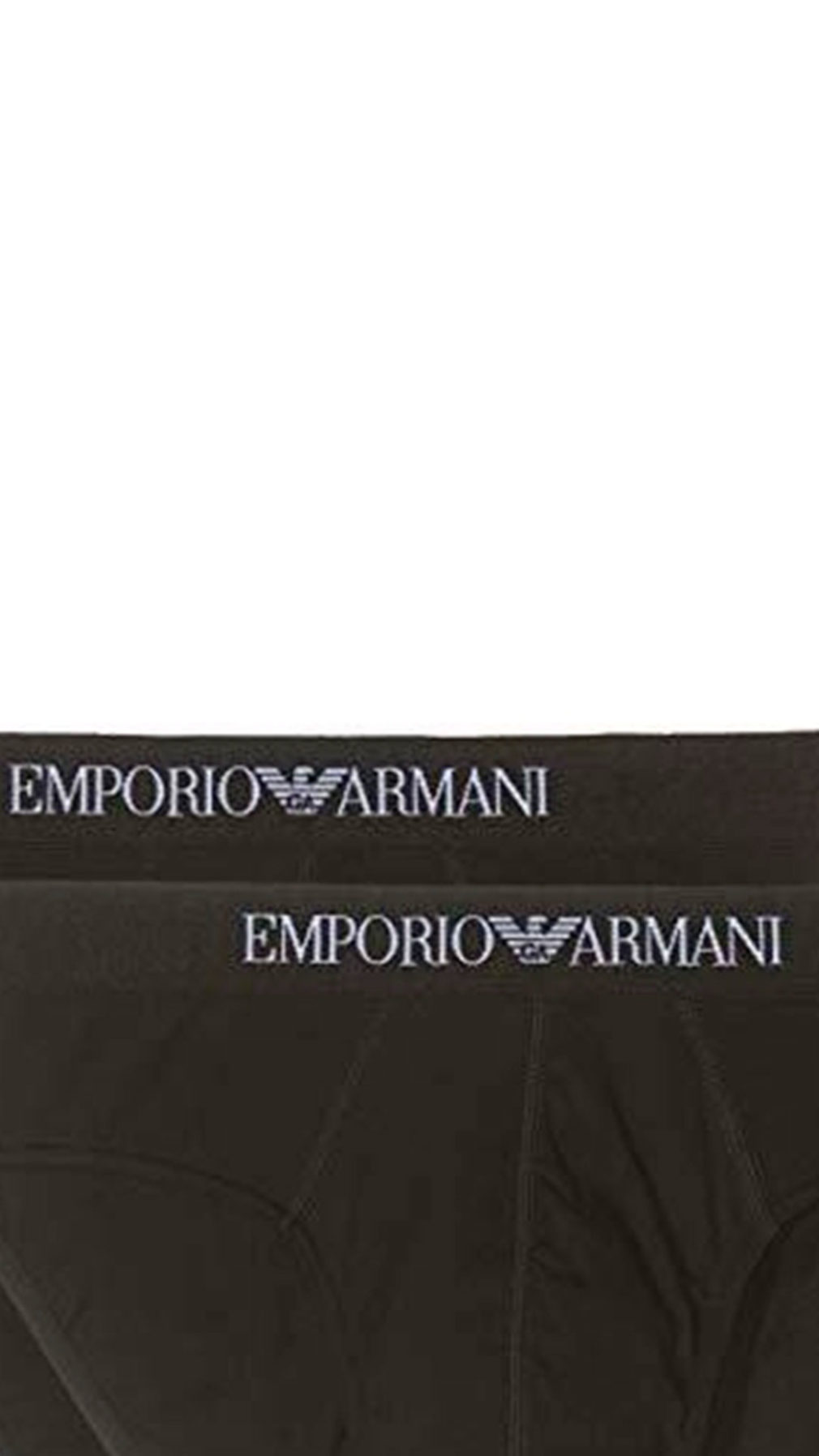 Slip Emporio Armani pack de 2 en negro