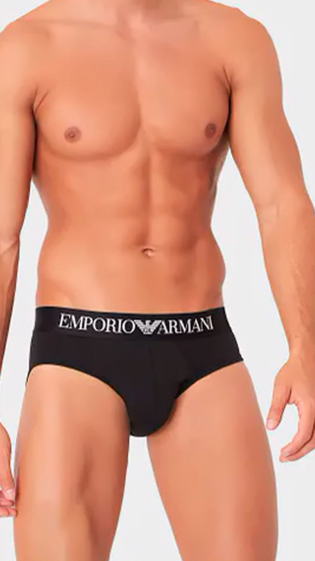 Slip Emporio Armani pack de 2 en negro