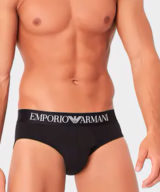 Slip Emporio Armani pack de 2 en negro