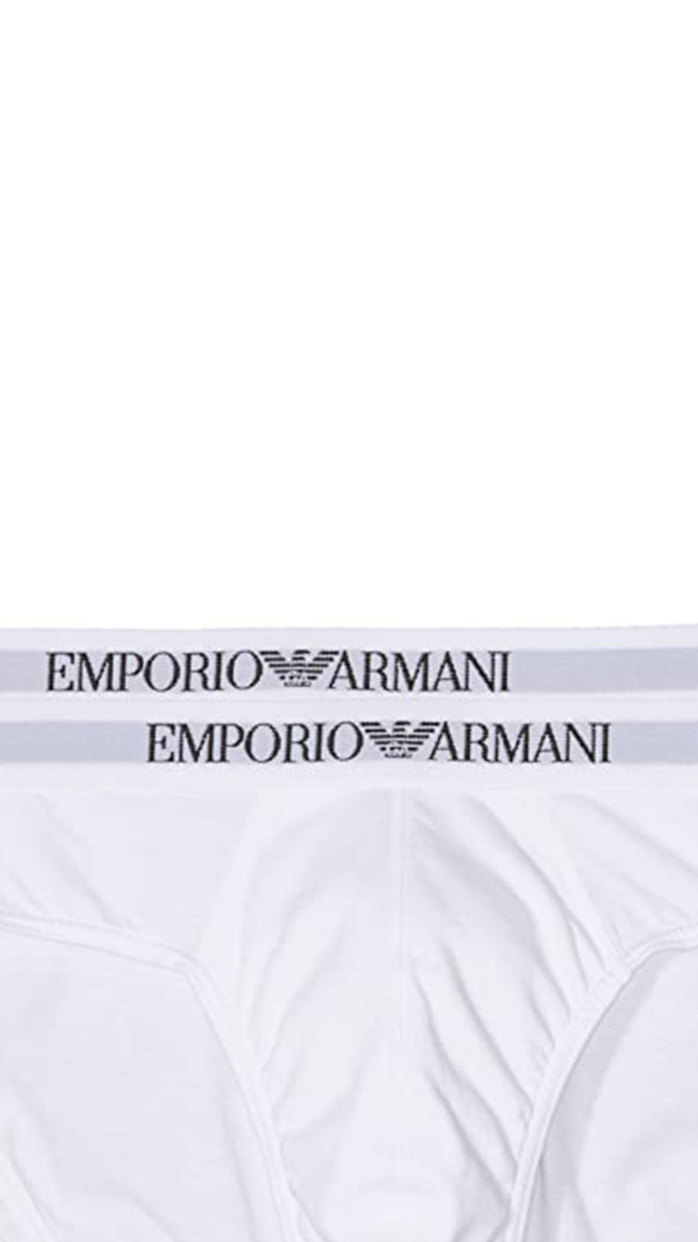 Slip Emporio Armani pack de 2 en blanco