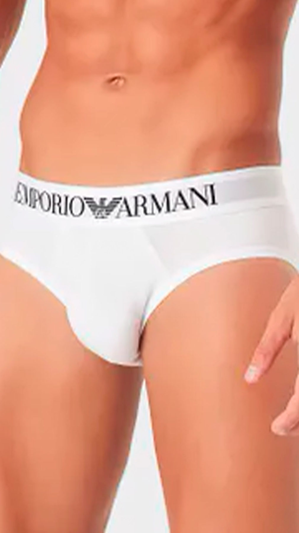 Slip Emporio Armani pack de 2 en blanco