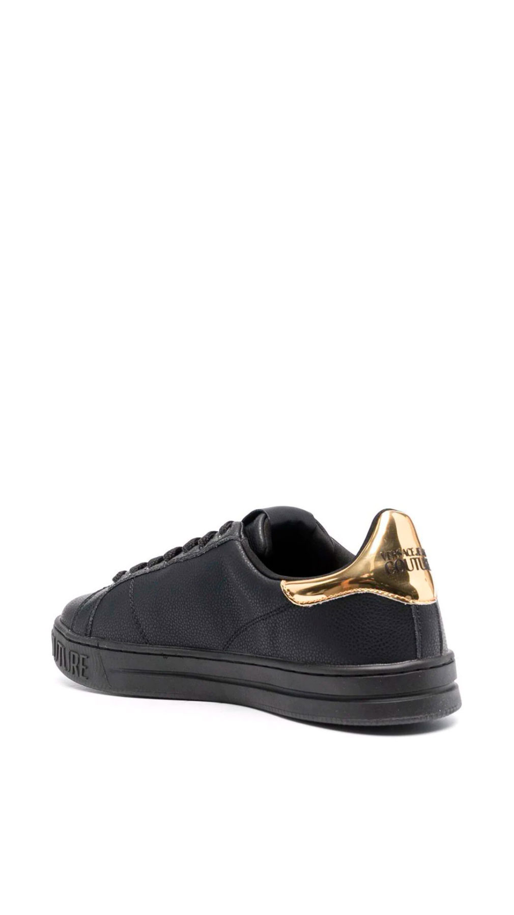 Deportiva Versace Jeans Couture con placa del logo en oro en el lateral