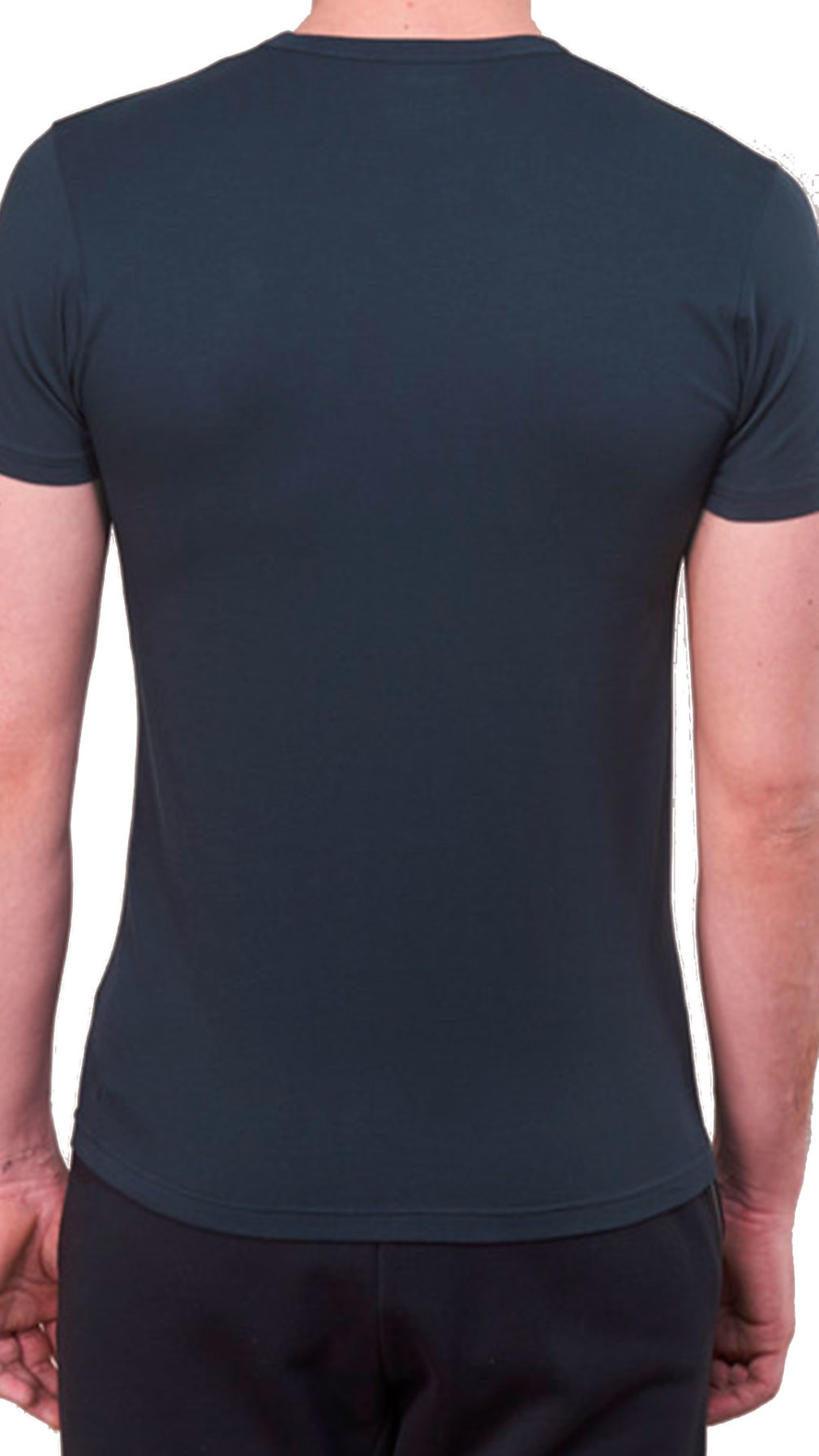 Camiseta Emporio Armani pack de 2 en azul con logo parte delantera