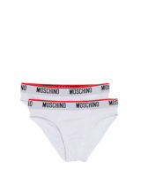 Slip Moschino pack de dos en blanco