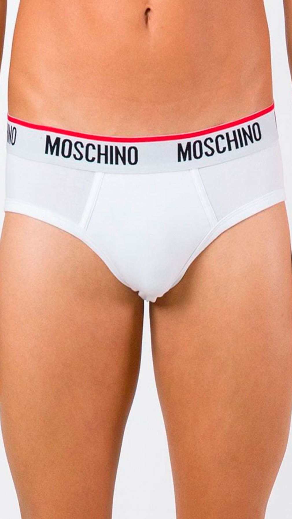 Slip Moschino pack de dos en blanco