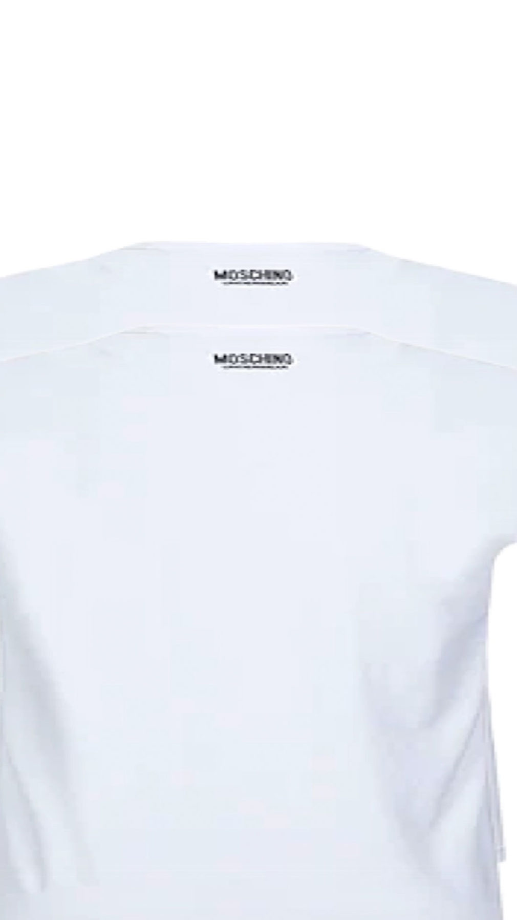 Camiseta Moschino pack de dos en blanco