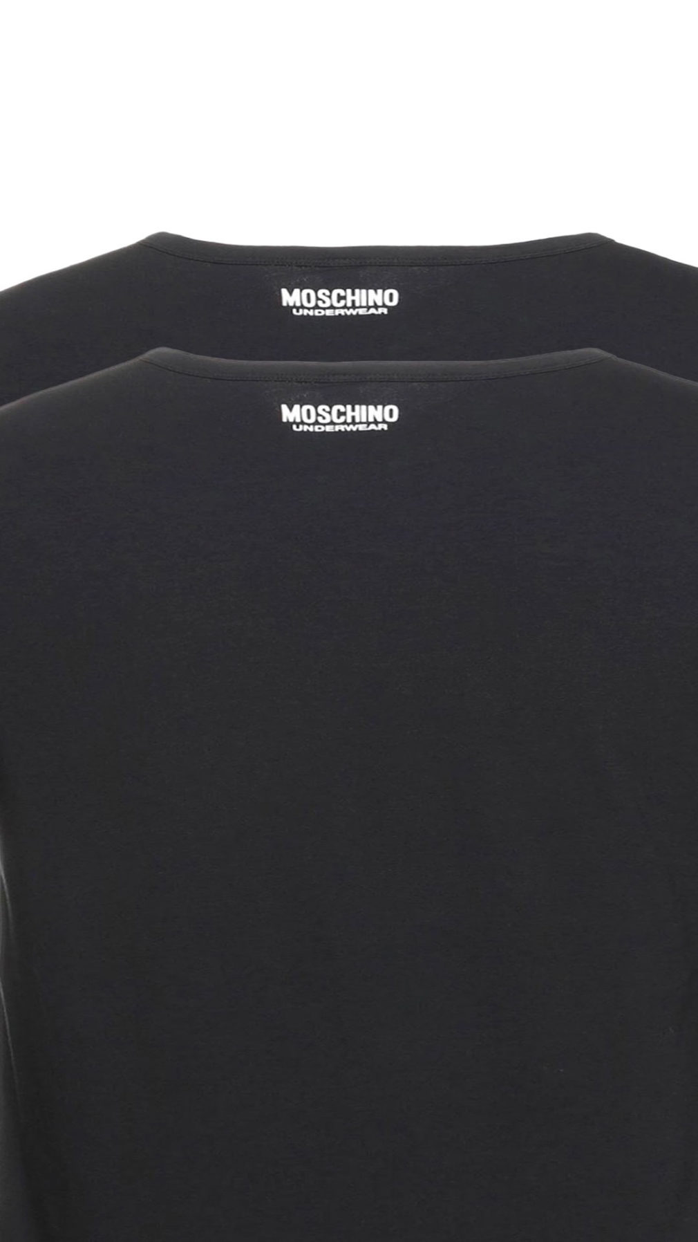 Camiseta Moschino pack de dos en negro 