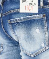 Jeans Slim Dsquared2 con motivos florales en parches