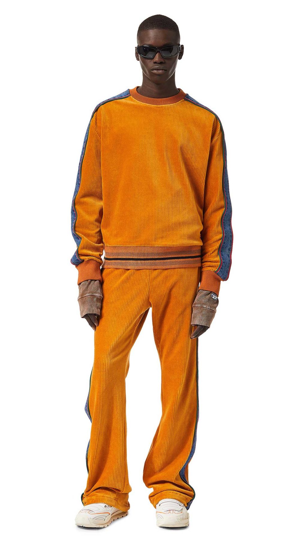 Pantalones Diesel deportivos modelo bootcut de corte regular