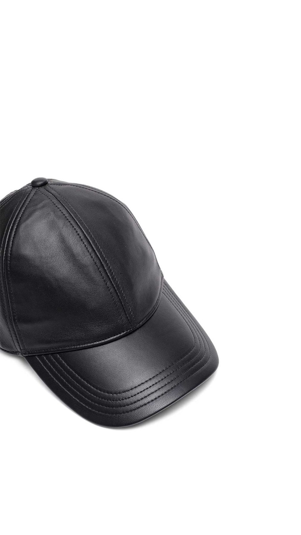 Gorra Diesel de béisbol liviano y acolchado con un parche del logotipo en goma