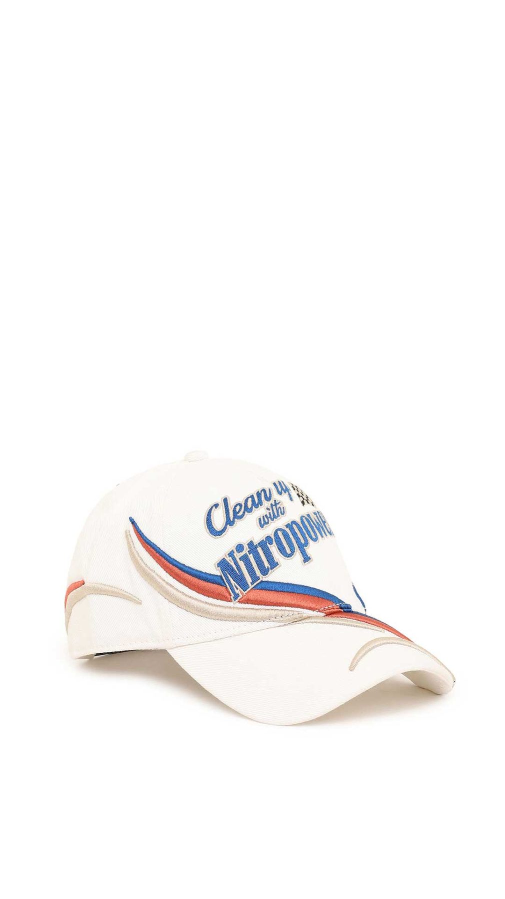 Gorra Diesel de béisbol de algodón con motivos bordados de estilo retro