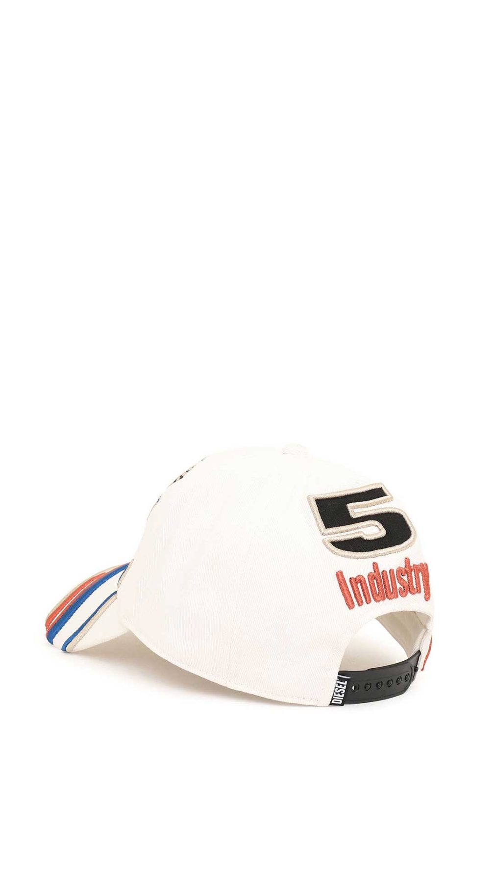 Gorra Diesel de béisbol de algodón con motivos bordados de estilo retro