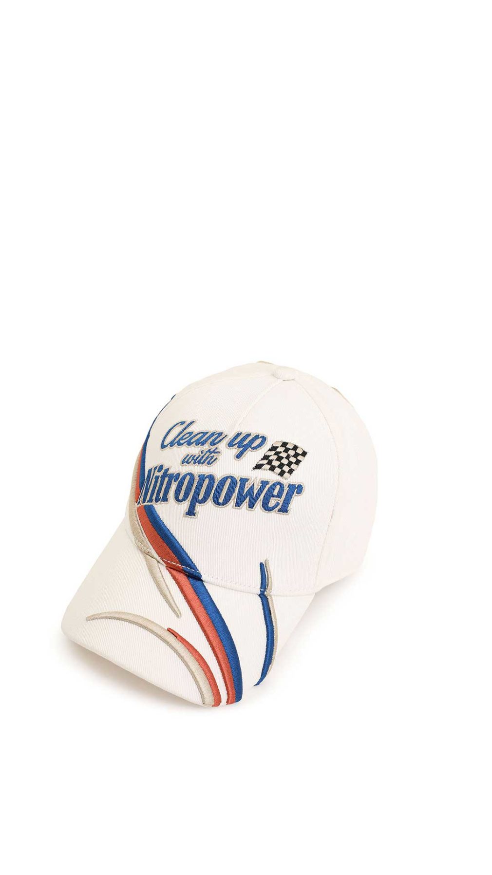 Gorra Diesel de béisbol de algodón con motivos bordados de estilo retro