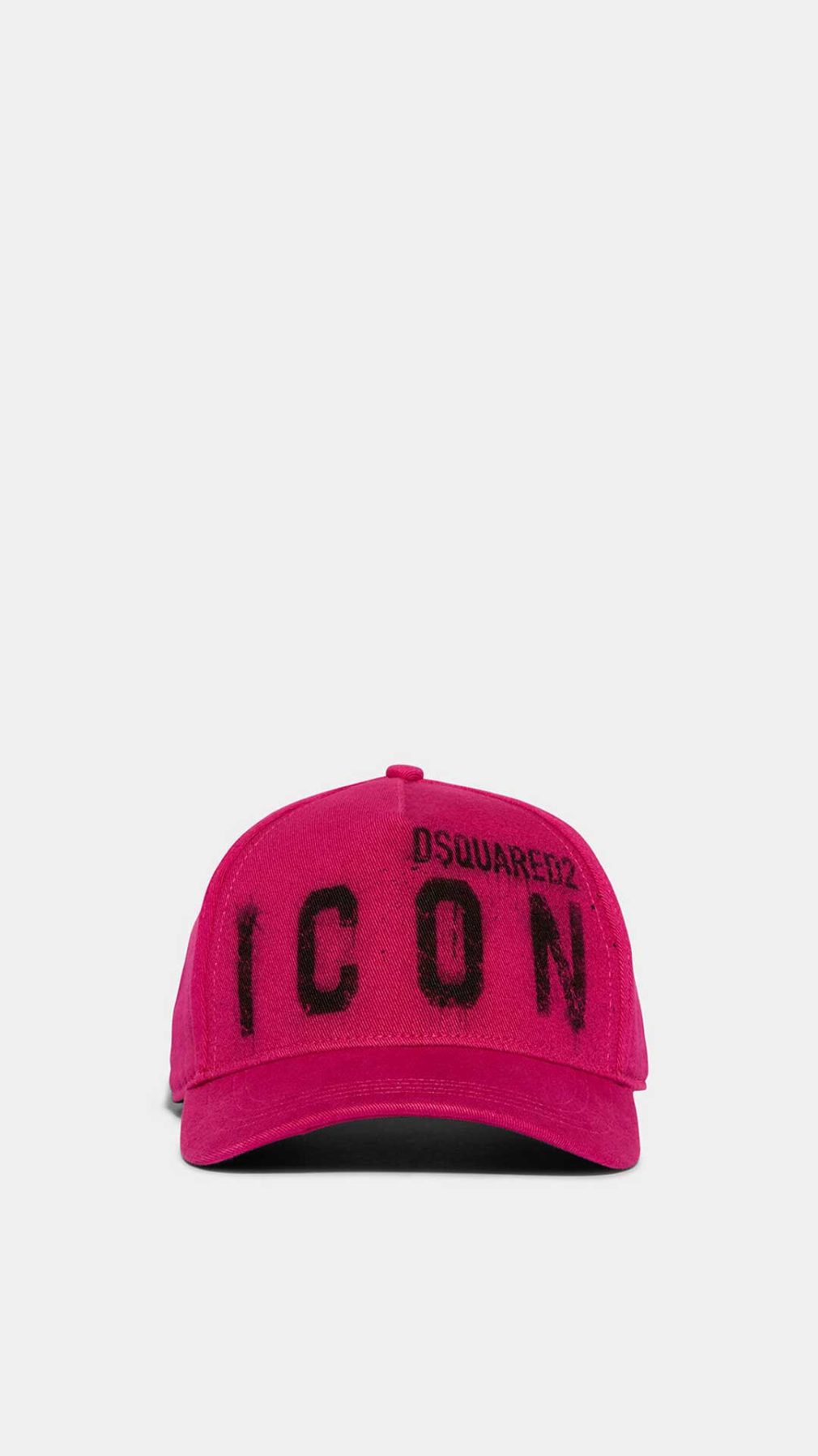 Gorra morada con logo Dsquared2 Icon parte delantera