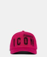 Gorra morada con logo Dsquared2 Icon parte delantera