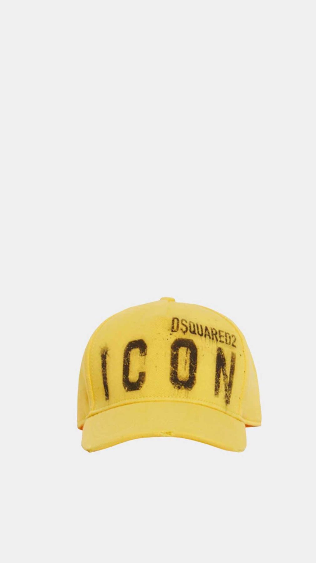 Gorra amarilla con logo Dsquared2 Icon parte delantera