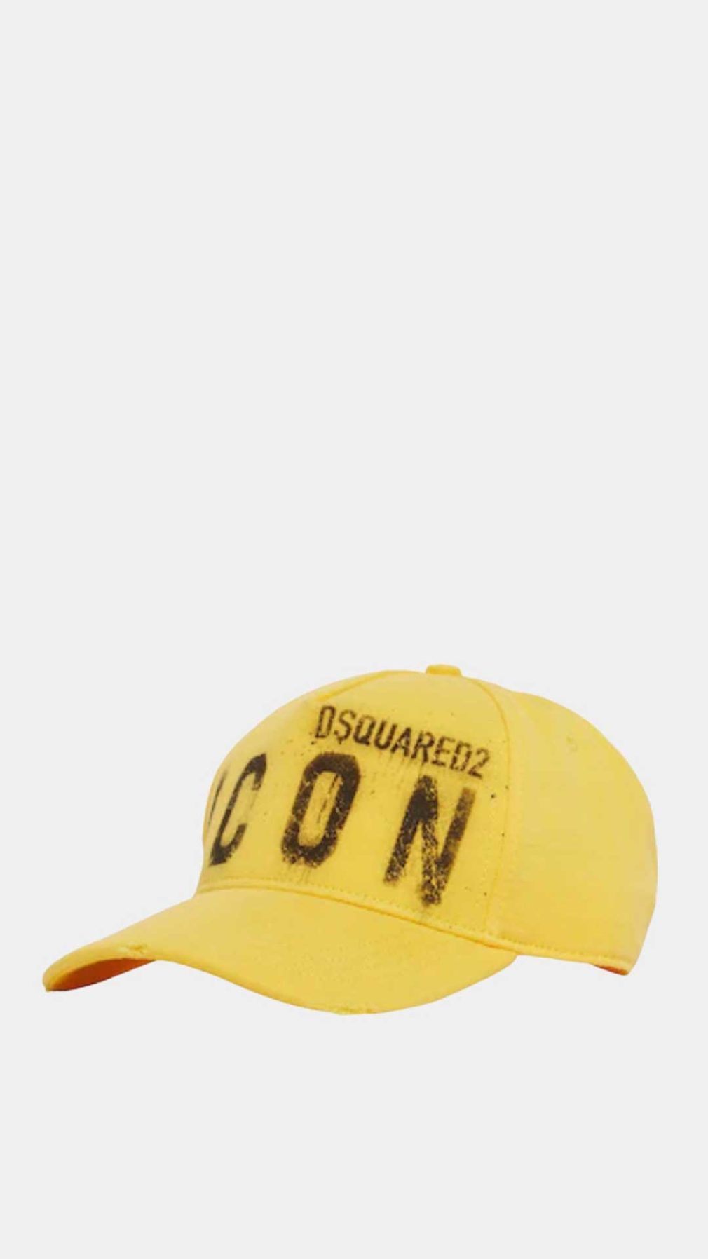 Gorra amarilla con logo Dsquared2 Icon parte delantera