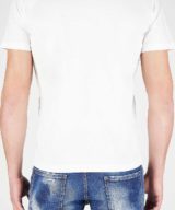 Camiseta blanca Dsquared2 con logo en la parte delantera