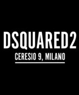 Camiseta negra Dsquared2 con logo en la parte delantera
